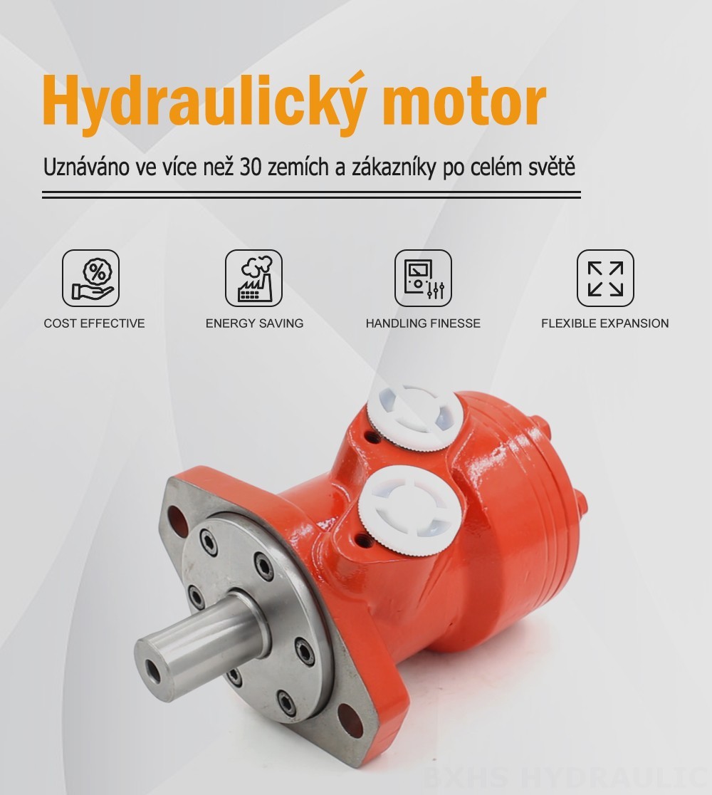 BMR_Cykloidový hydraulický motor-3 80 cm³/ot. 53 l/min Hydraulický motor